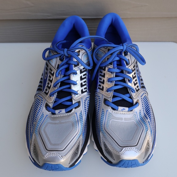 Brooks Glycerin 13 Running Shoes Men’s 10.5 Blue Silver NEW - Picture 8 of 13